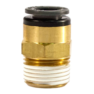 Push-to-Connect Male Stud Fitting – Straight Pneumatic Air Line Connector (Metric Size)